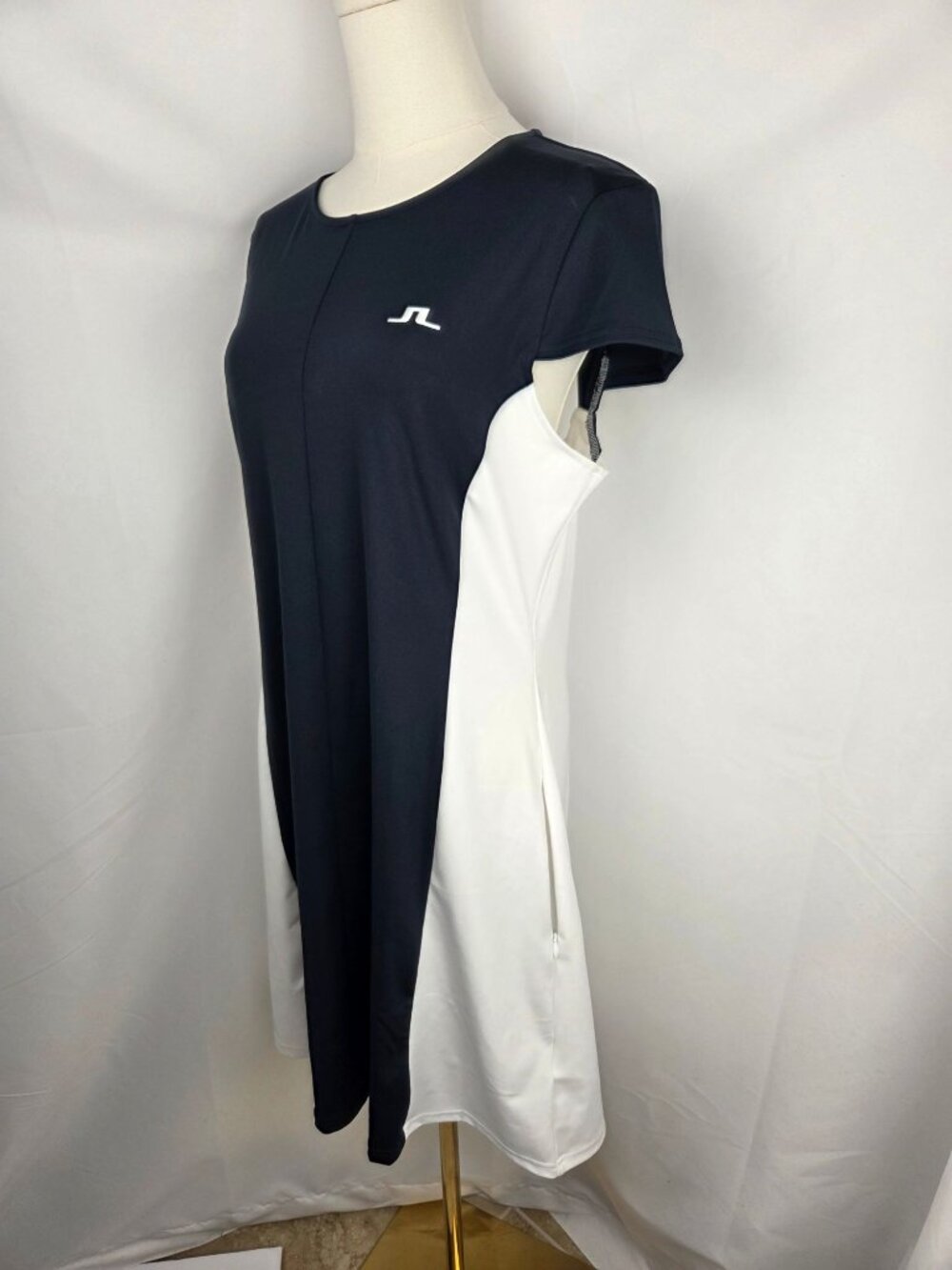 J.Lindeberg Maxime Dress Navy XL‎ Sport Jersey 4way Stretch Golf Tennis NWT - Picture 3 of 14
